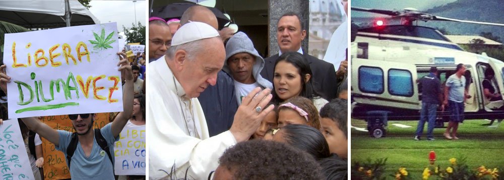 Papa politiza viagem com drogas e corrupção Papa politiza viagem com drogas e corrupção