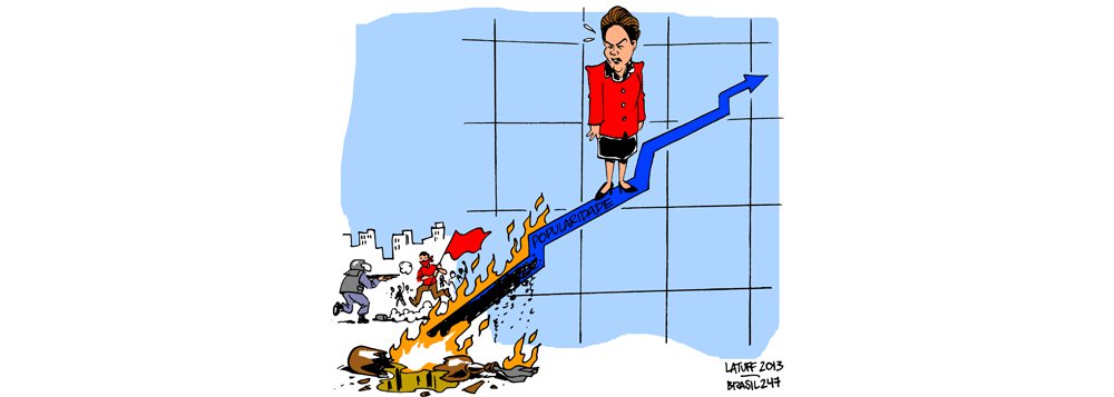 Latuff: os protestos e a popularidade de Dilma Latuff: os protestos e a popularidade de Dilma