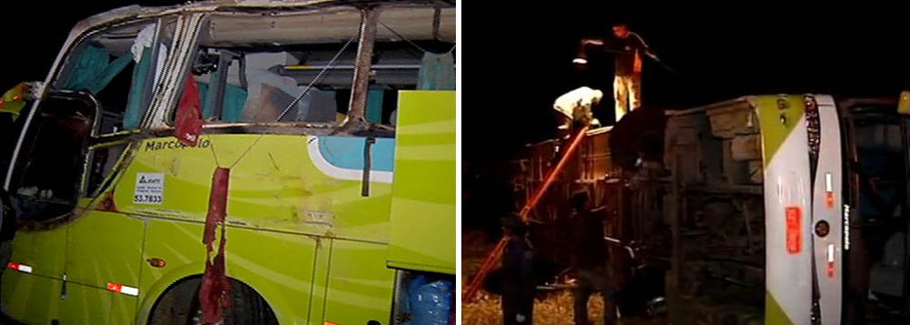 Morre 11ª vítima de acidente com ônibus em MG Morre 11ª vítima de acidente com ônibus em MG