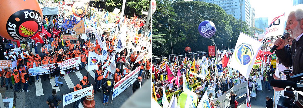 Folha 'denuncia' falsos manifestantes na Paulista Folha 'denuncia' falsos manifestantes na Paulista