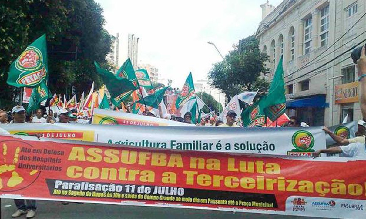 Dia de Lutas interdita centro de Salvador Dia de Lutas interdita centro de Salvador