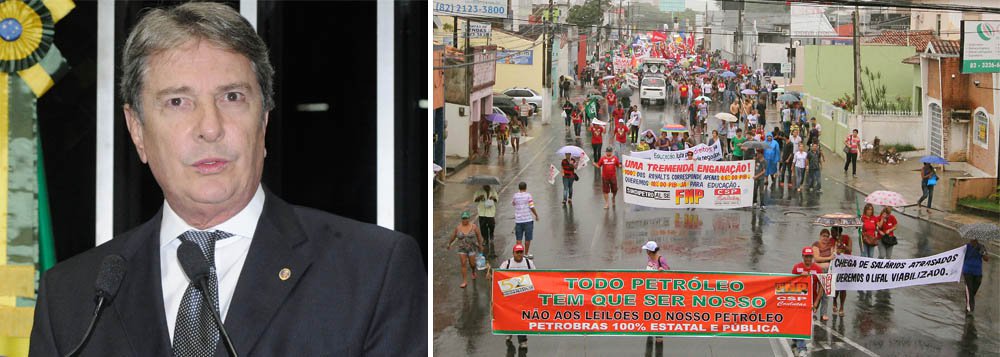 Manifestações emanam da alma do povo, diz Collor Manifestações emanam da alma do povo, diz Collor