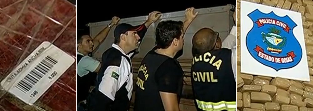 Polícia flagra 4 toneladas de maconha “certificada” Polícia flagra 4 toneladas de maconha “certificada”