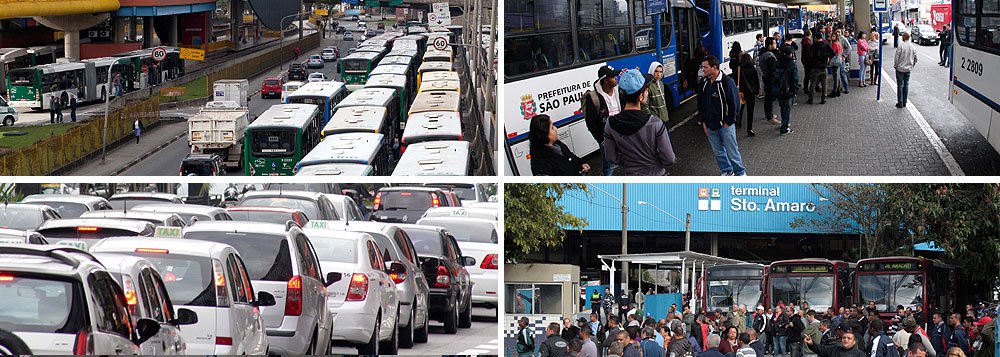 Dia de caos em SP precede Dia Nacional de Lutas Dia de caos em SP precede Dia Nacional de Lutas