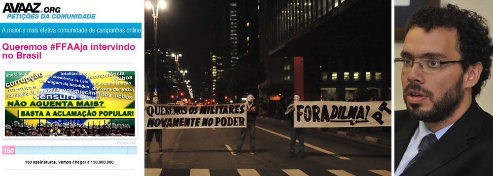 Avaaz libera manifestos por intervenção militar www.brasil247.com - Avaaz libera manifestos por intervenção militar