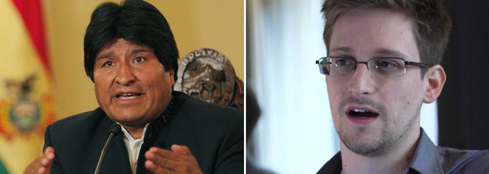 Em protesto contra Europa, Morales oferece asilo a Snowden Em protesto contra Europa, Morales oferece asilo a Snowden