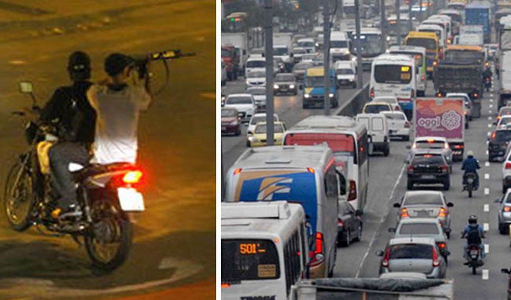 Arrastão aterroriza Avenida Brasil, no Rio (Foto: Divulgação) Arrastão aterroriza Avenida Brasil, no Rio