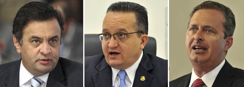 No Senado, Aécio e Eduardo fecham primeira aliança No Senado, Aécio e Eduardo fecham primeira aliança