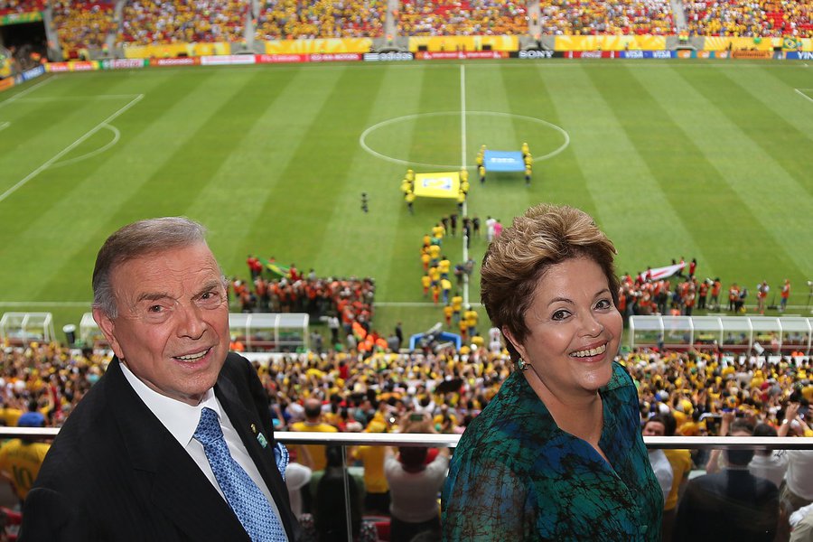 CBF desmente rusgas com Dilma e oferece seleção (Foto: Ricardo Stuckert) CBF desmente rusgas com Dilma e oferece seleção