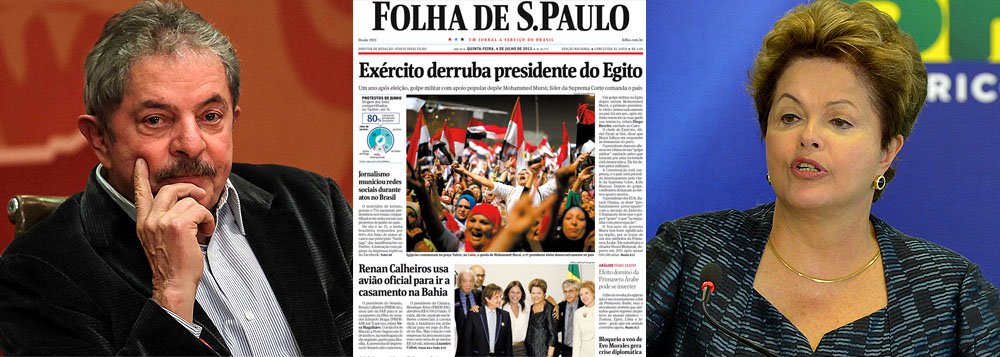 Folha insiste em intriga entre Lula e Dilma Folha insiste em intriga entre Lula e Dilma
