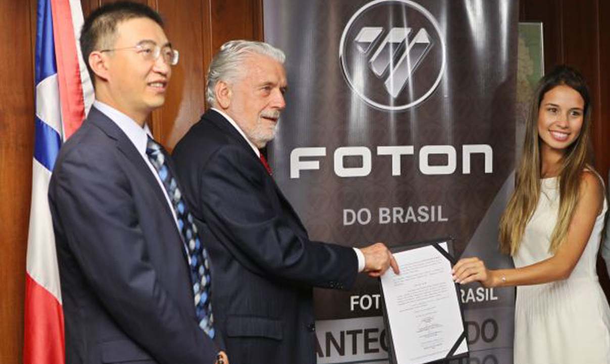Foton Motors vai instalar unidade na Bahia (Foto: Divulgação) Foton Motors vai instalar unidade na Bahia