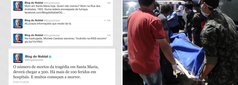 Pelo Twitter, Noblat prevê 300 mortos Pelo Twitter, Noblat prevê 300 mortos