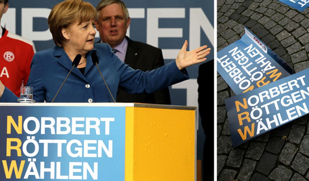 Partido de Merkel alcança pior desempenho em Renânia do Norte-Vestfália (Foto: Reuters) Partido de Merkel alcança pior desempenho em Renânia do Norte-Vestfália