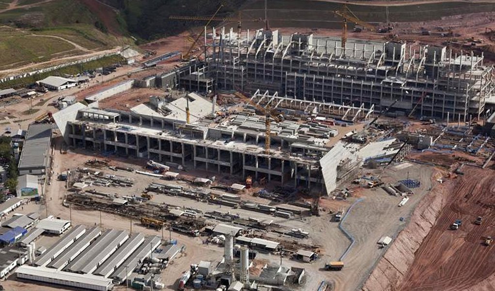 Justiça libera obras viárias no entorno da Arena Corinthians (Foto: Divulgação/Odebrecht) Justiça libera obras viárias no entorno da Arena Corinthians