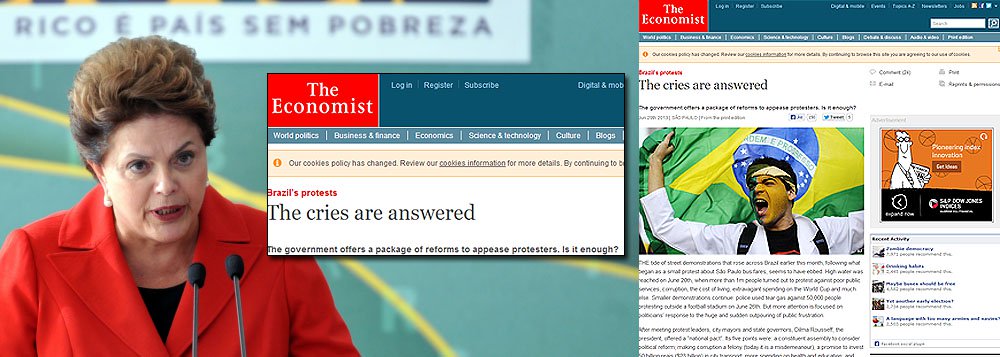 Plano de Dilma foi “apressado”, diz Economist Plano de Dilma foi “apressado”, diz Economist