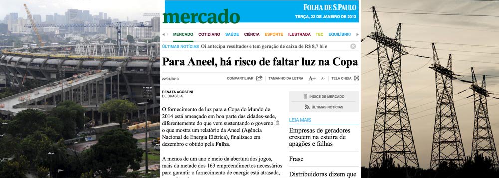Governo contesta apagão da Folha em 2014 Governo contesta apagão da Folha em 2014
