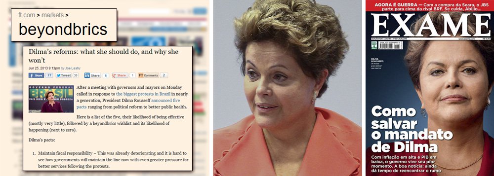 Depois de Exame, FT também quer "salvar" Dilma Depois de Exame, FT também quer "salvar" Dilma