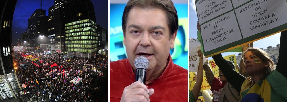 Faustão pilota na Globo: "Chapa está esquentando" Faustão pilota na Globo: "Chapa está esquentando"