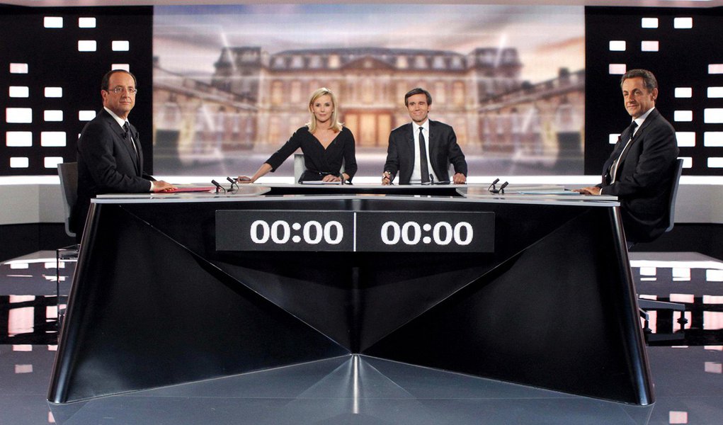 Debate na França: nenhum vencedor, um perdedor (Foto: Patrick Kovarik/REUTERS) Debate na França: nenhum vencedor, um perdedor