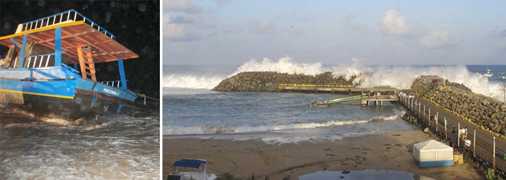 "Swell" deixa arquipélago de Noronha em alerta "Swell" deixa arquipélago de Noronha em alerta