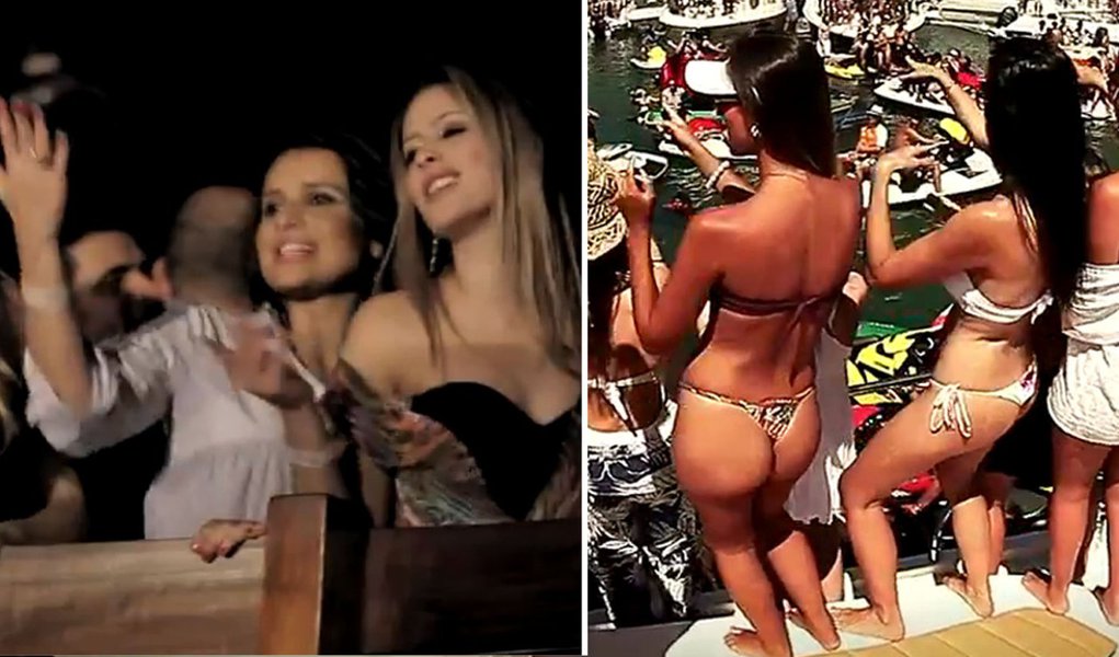Michel Teló derrapa no seu vídeo internacional (Foto: Divulgação) Michel Teló derrapa no seu vídeo internacional