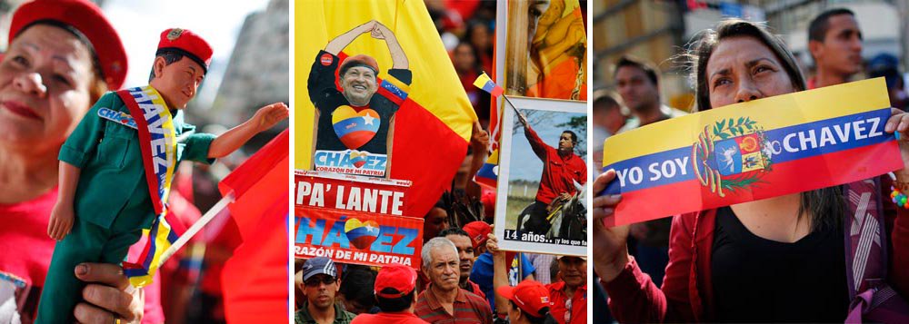 No dia da posse sem Chávez, povo toma Caracas No dia da posse sem Chávez, povo toma Caracas