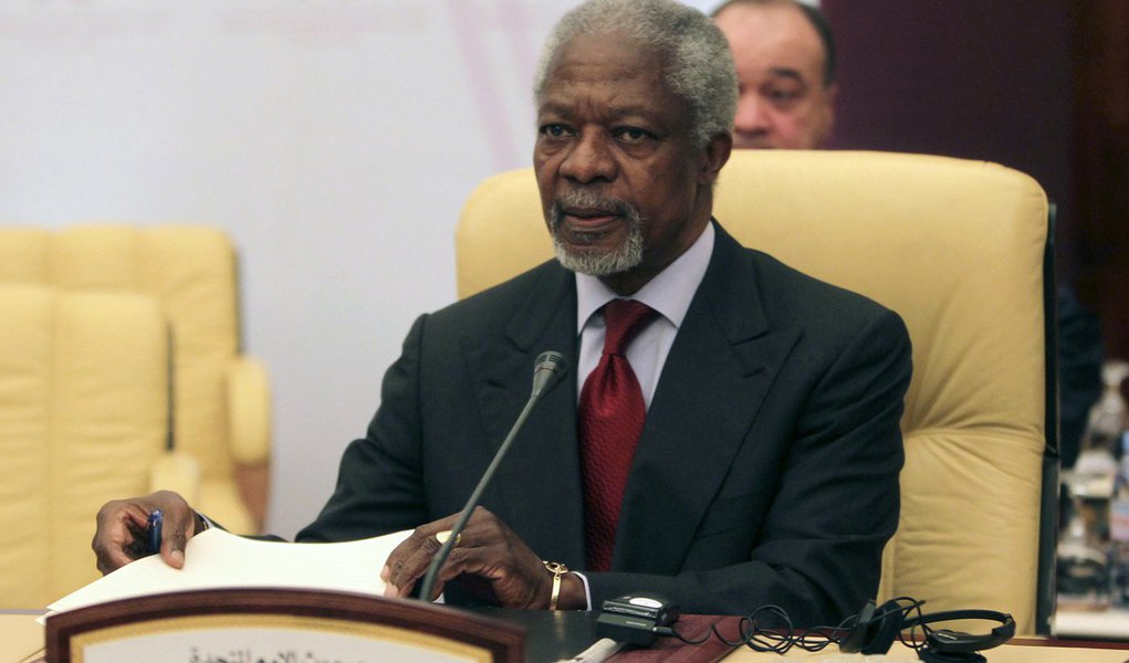 Kofi Annan denuncia violações ao cessar-fogo na Síria (Foto: REUTERS) Kofi Annan denuncia violações ao cessar-fogo na Síria