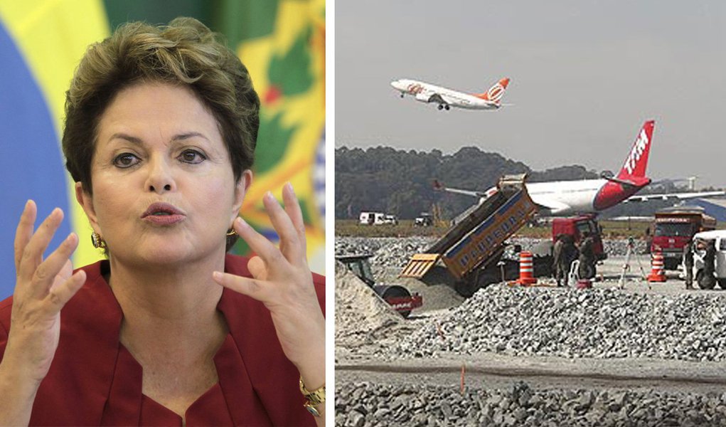 Dilma: País precisa investir “mais do que nunca” em aeroportos Dilma: País precisa investir “mais do que nunca” em aeroportos
