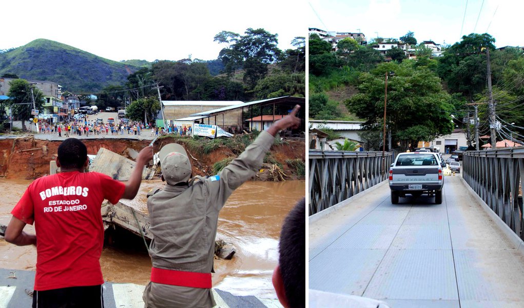 Disputa política atrasa reconstrução de pontes no Rio (Foto: Divulgação) Disputa política atrasa reconstrução de pontes no Rio