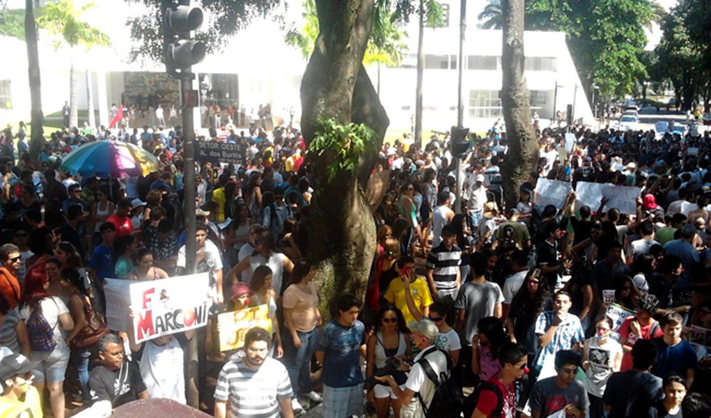 Marconi: protesto foi ato de ‘minoria partidária’ (Foto: DIVULGAÇÃO) Marconi: protesto foi ato de ‘minoria partidária’