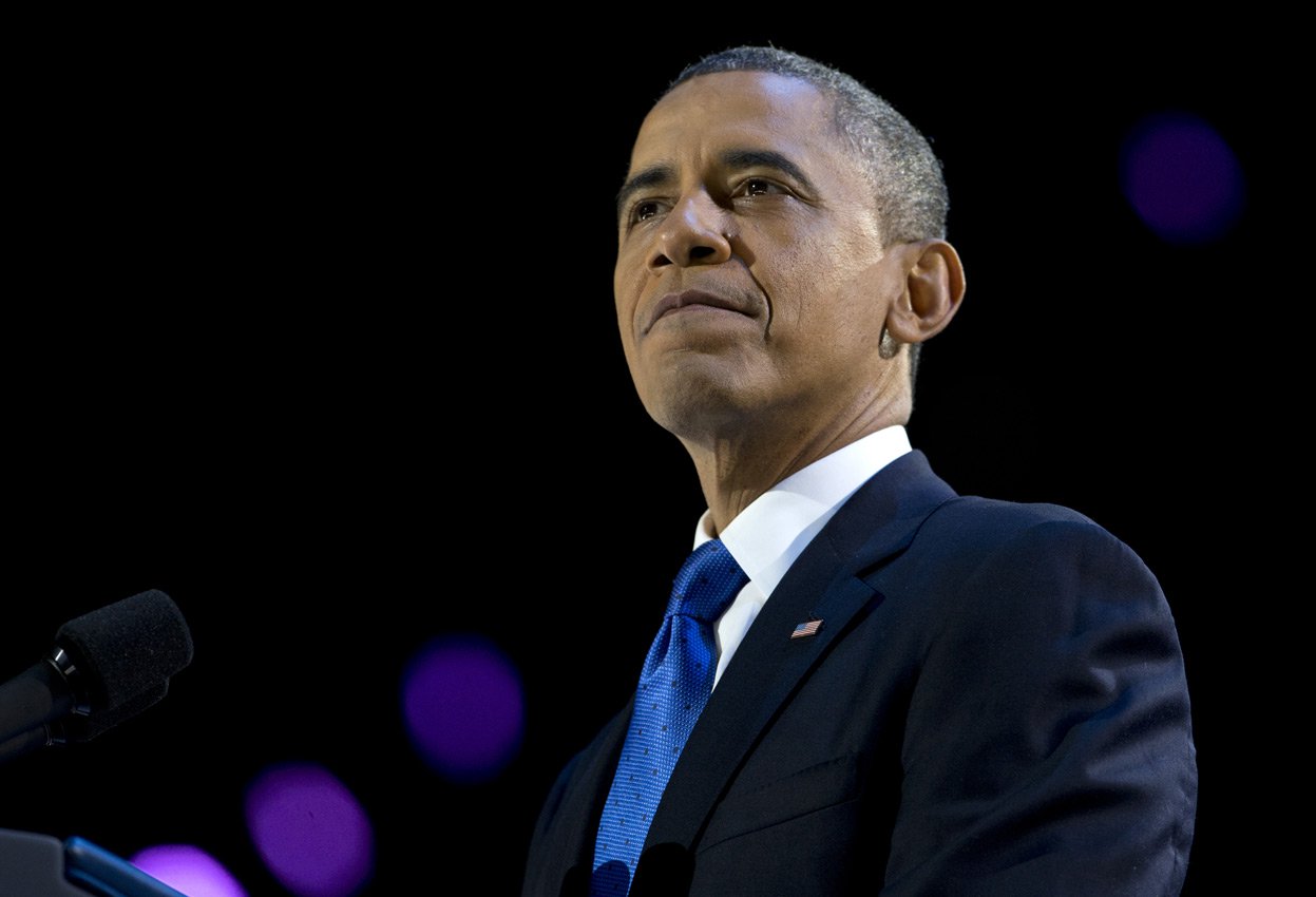 Obama comemora fuga do "abismo fiscal" Obama comemora fuga do "abismo fiscal"