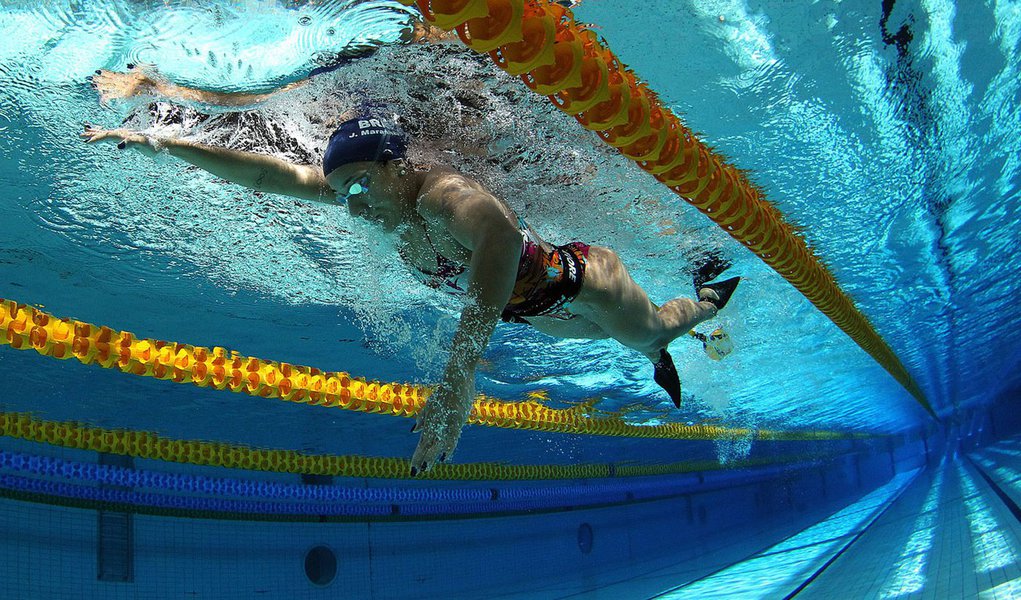 Joanna Maranhão vai à semifinal dos 200m medley (Foto: Satiro Sodre/Folhapress) Joanna Maranhão vai à semifinal dos 200m medley
