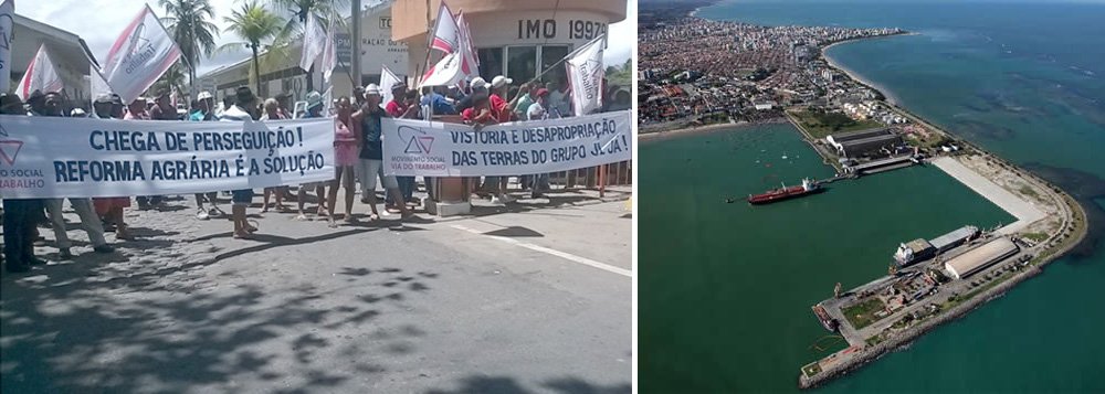 Sem-terra bloqueiam Porto de Maceió Sem-terra bloqueiam Porto de Maceió