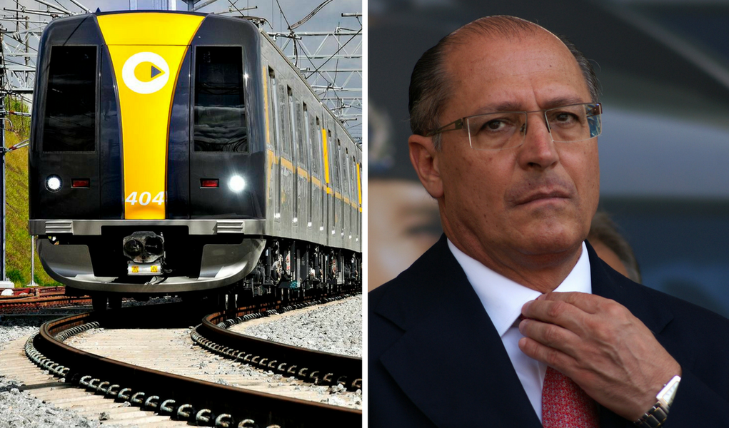 Linha 4 cobra R$ 500 mi de Alckmin por metrô atrasado Linha 4 cobra R$ 500 mi de Alckmin por metrô atrasado