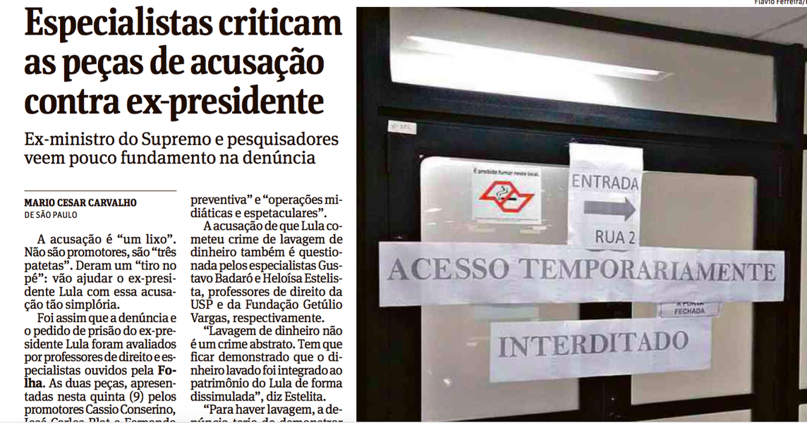 Promotores chamados de “3 patetas” pedem R$ 600 mil à Folha Promotores chamados de “3 patetas” pedem R$ 600 mil à Folha
