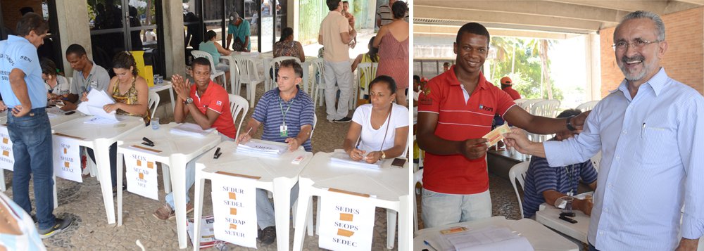 Prefeito Ademar acompanha entrega de cupons de Natal Prefeito Ademar acompanha entrega de cupons de Natal