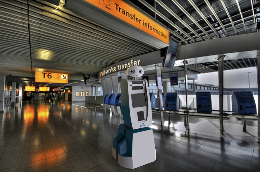 KLM testará robô no aeroporto de Schipol KLM testará robô no aeroporto de Schipol