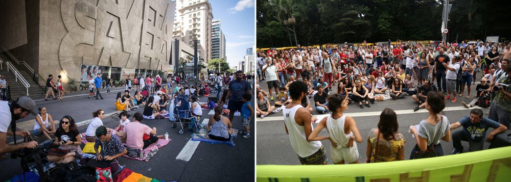 Av. Paulista é palco de ato em defesa da democracia Av. Paulista é palco de ato em defesa da democracia