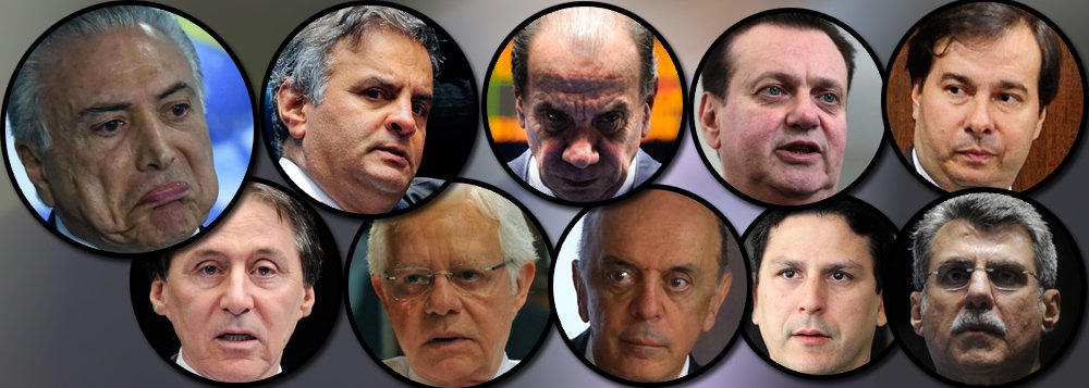 Governo golpista está todo na lista de Janot Governo golpista está todo na lista de Janot