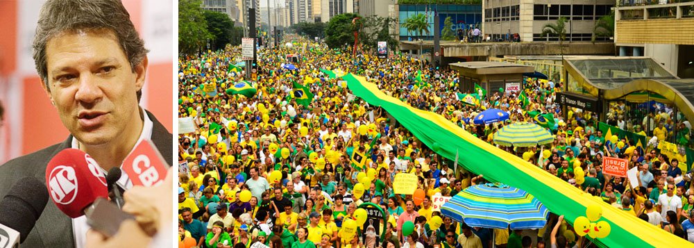 Haddad: "A classe média perdeu status nos governos do PT" www.brasil247.com - Haddad: "A classe média perdeu status nos governos do PT"