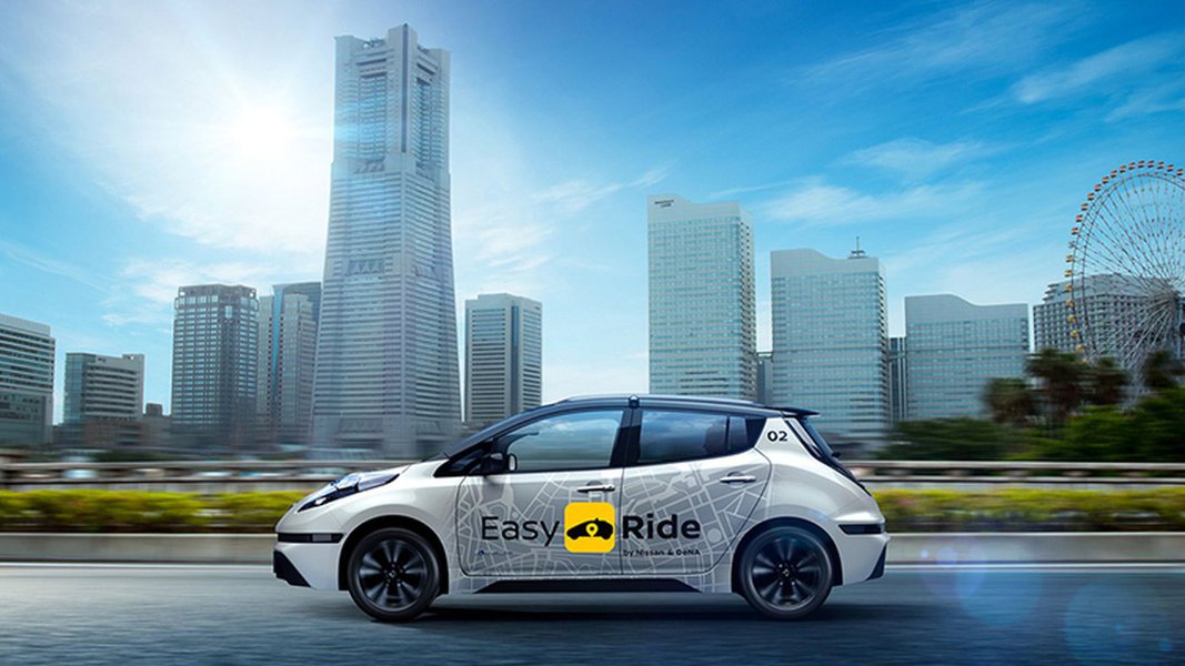 Nissan e DeNA divulgam aplicativo Easy Ride Nissan e DeNA divulgam aplicativo Easy Ride