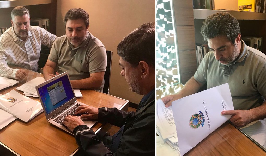 Pimenta e Damous visitam Tacla Duran, que denunciou máfia das delações (Foto: Paulo Pimenta) Pimenta e Damous visitam Tacla Duran, que denunciou máfia das delações