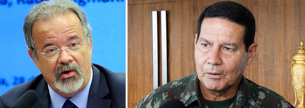Sem autoridade, Jungmann não pune general Mourão Sem autoridade, Jungmann não pune general Mourão
