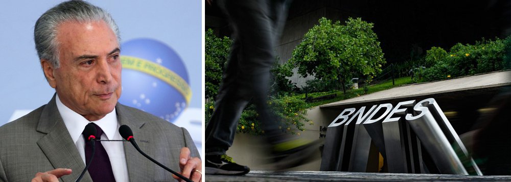 Desembolsos do BNDES caem 20% em 2017, para pior nível em uma década Desembolsos do BNDES caem 20% em 2017, para pior nível em uma década