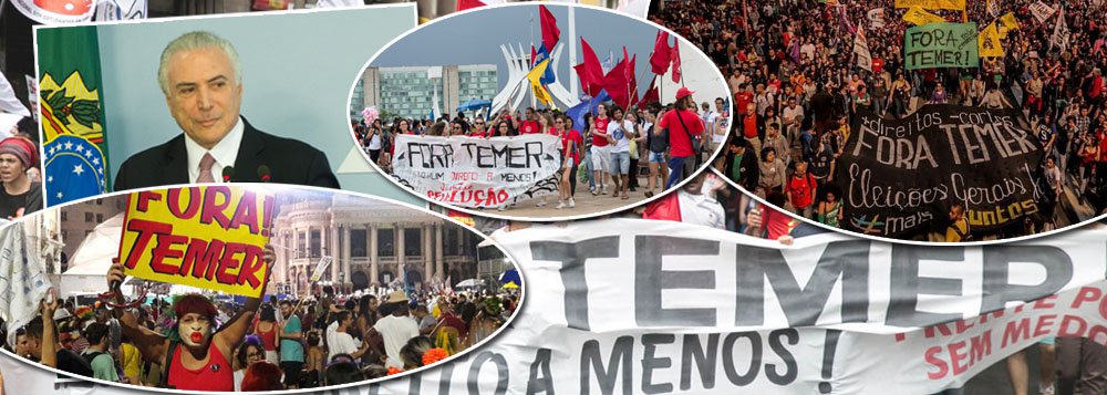 Rejeitado por mais de 90%, Temer nega que brasileiro queira sua saída Rejeitado por mais de 90%, Temer nega que brasileiro queira sua saída
