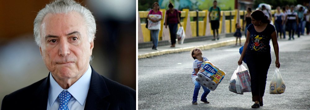 Temer vai a Boa Vista para tratar da migração de venezuelanos (Foto: Reuters) Temer vai a Boa Vista para tratar da migração de venezuelanos