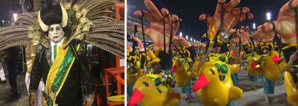 Tuiuti e blocos mostram que anestesia política está passando... (Foto: Mídia Ninja ) Tuiuti e blocos mostram que anestesia política está passando...
