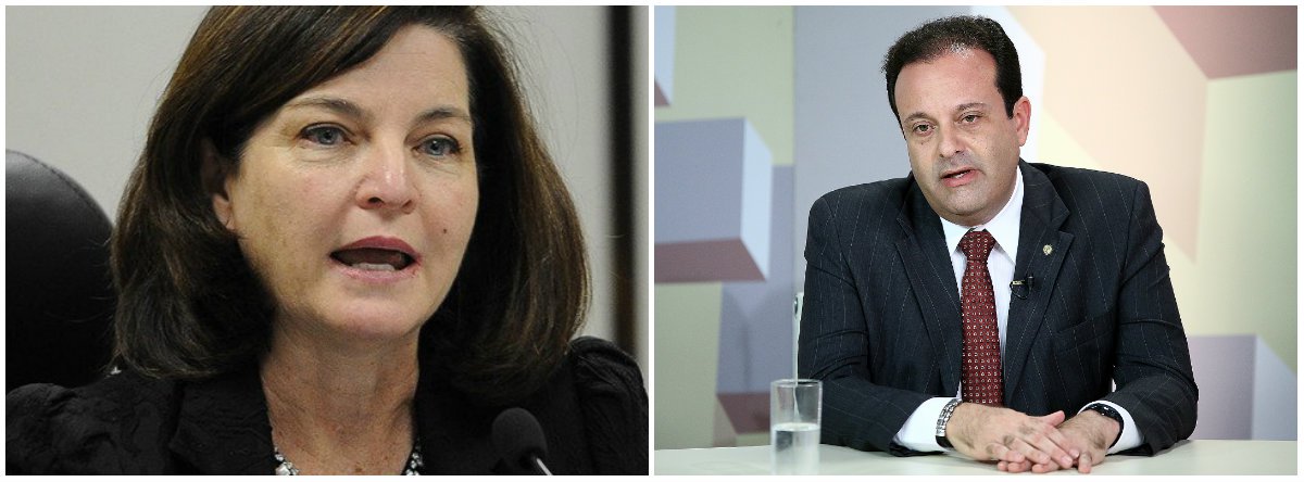Raquel Dodge pede condenação de líder do governo no Congresso (Foto: Esq.: José Cruz-ABR / Dir.: Gilmar Felix-Câmara) Raquel Dodge pede condenação de líder do governo no Congresso