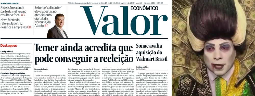 Piada do ano: Temer acha que pode se reeleger Piada do ano: Temer acha que pode se reeleger