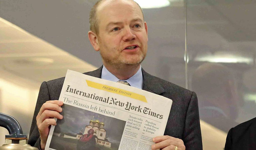 Presidente do NYT diz que edição impressa deve durar mais dez anos Presidente do NYT diz que edição impressa deve durar mais dez anos